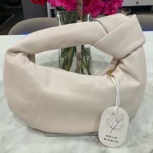 Melie Bianco Alexandra Cream Vegan Top Handle Bag